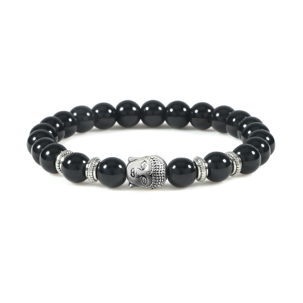 Brazalete de la cabeza de la cabeza de la cabeza del cristal de la buda de los budas de la buda